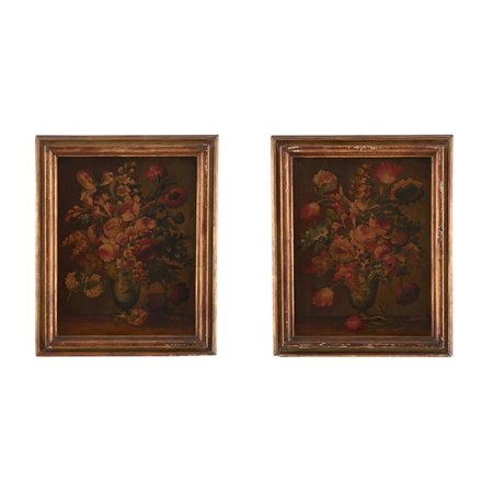 SCUOLA FIORENTINA DEL XX SECOLO Natura morta con fiori