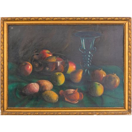 GIUSEPPE MARIA CATTANO, Natura Morta, Olio su tavoletta