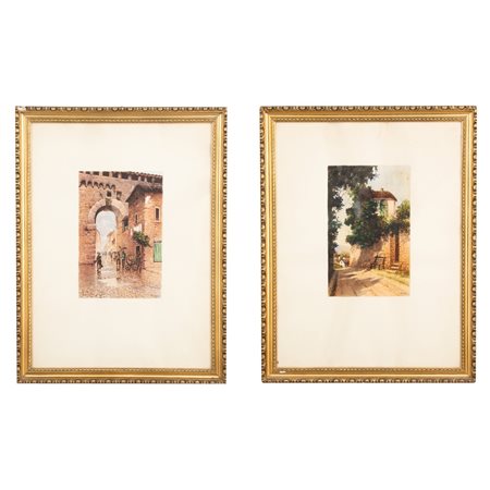 VINCENZO VITRANO, Due Acquarelli su carta