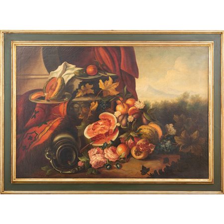 PITTORE DEL XX SECOLO, Natura Morta, Olio su tela