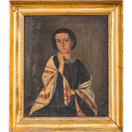 PITTORE DEL XIX SECOLO 
Ritratto di donna
