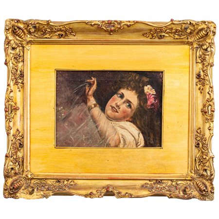 PITTORE DEL XIX/XX SECOLO, Figura femminile, Olio su tela
