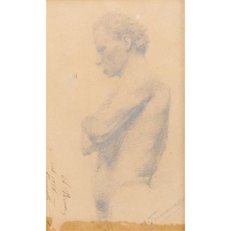 ONOFRIO TOMASELLI 
Studio di figura maschile - 1888