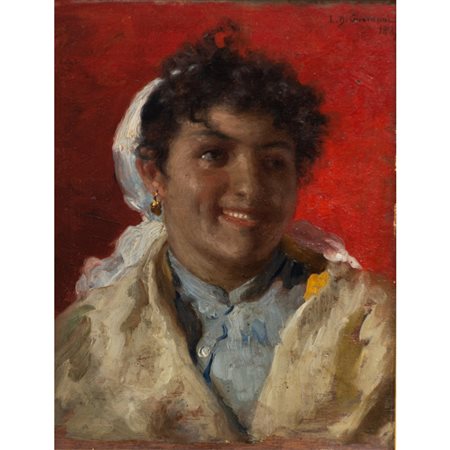 LUIGI DI GIOVANNI (Palermo 1856 - 1938)
Popolana - 1887
