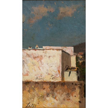 ANTONINO LETO 
Case a Capri 
Olio su tavoletta