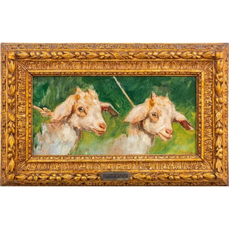 FRANCESCO CAMARDA (Palermo 1886 - 1962) 
Caprette