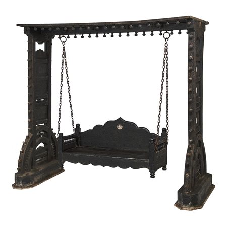 DONDOLO in legno ebanizzato