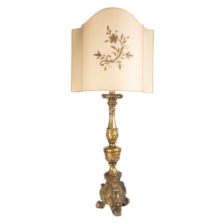 CANDELIERE in legno dorato