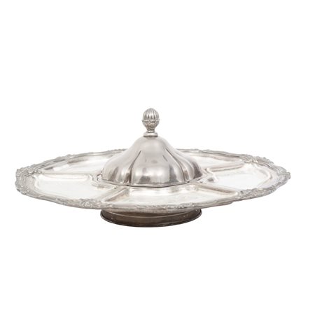 ANTIPASTIERA in metallo argentato