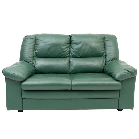 DIVANO  a due posti in pelle verde