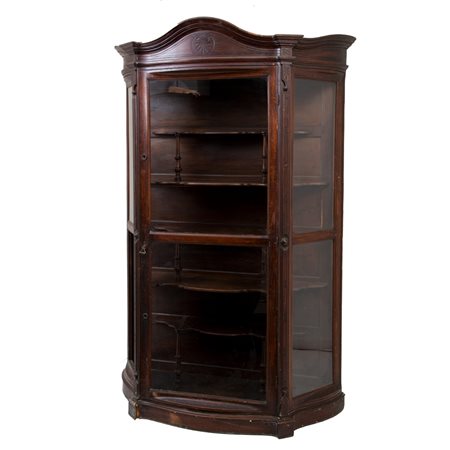 VETRINA di forma scantonata