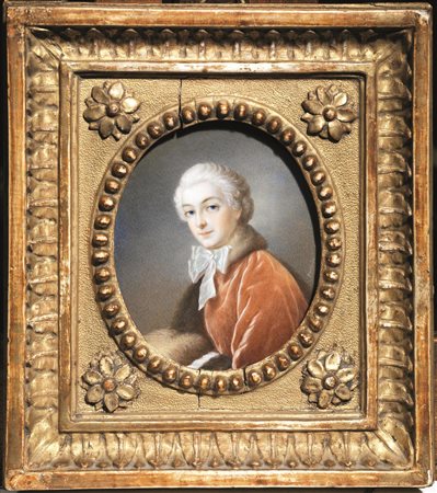 Scuola del sec. XVIIIRITRATTO DI GENTILDONNA CON MANICOTTO DI...