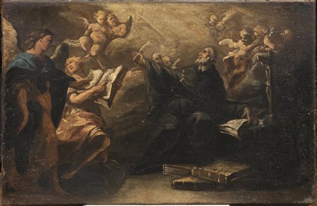 Scuola veneta, secc. XVII-XVIIIVISIONE DI SANT'IGNAZIO DI LOYOLAolio su tela,...