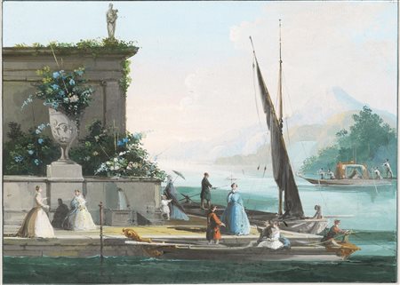 Giuseppe Bernardino Bison (Palmanova Del Friuli 1762 - Milano 1844) PAESAGGIO...