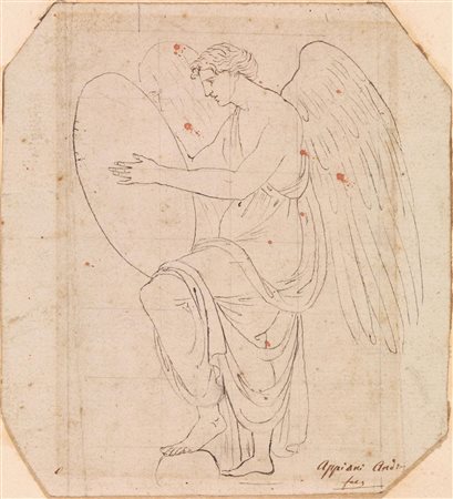Andrea Appiani(Milano 1754 - 1817)ALLEGORIA DELLA VITTORIApenna e inchiostro...