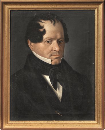 Scuola bergamasca, sec. XIXRITRATTO DI CASA BOTTAolio su tela, cm 49x38 &nbsp;