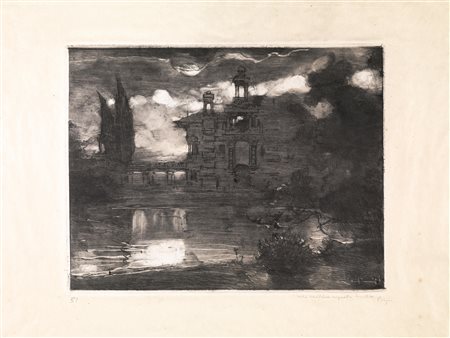 Luigi Conconi(Milano 1852 - 1917)AUTORITRATTOpenna a inchiostro di china. mm...