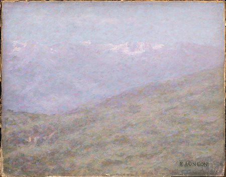 Emilio Longoni(Barlassina 1859 - Milano 1932)PEDESINAolio su cartone, cm...