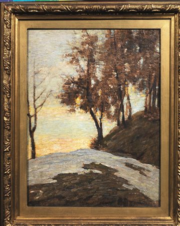 Carlo Fornara(Prestinone (NO) 1871 - 1968)L'INFINITOolio su tavoletta, cm...