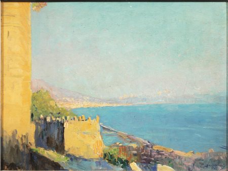Gianni Maimeri(Varano Borghi 1884 - Milano 1951)PAESAGGIO MARINOolio su...
