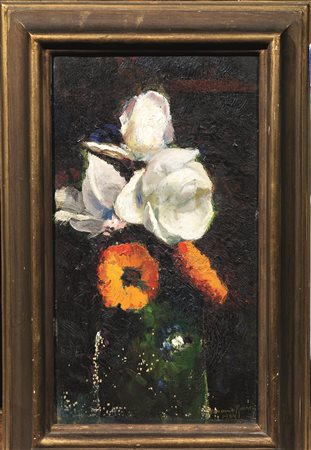 Gianni Maimeri(Varano Borghi 1884 - Milano 1951)VASO DI FIORIolio su...