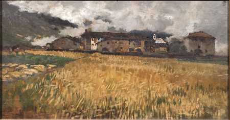 Guido Ricci(Casorate Primo 1836 - Gurone 1897)TEMPORALE IMMINENTEolio su...