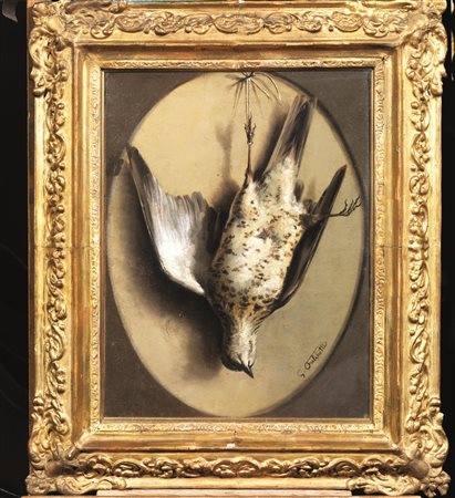 Giuseppe Falchetti (Caluso 1843 - Torino 1918) COPPIA DI NATURE MORTE CON...