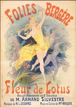Jules Chéret(Parigi 1836 - Nizza 1932)FLEUR DE LOTUS. 1893Litografia a...