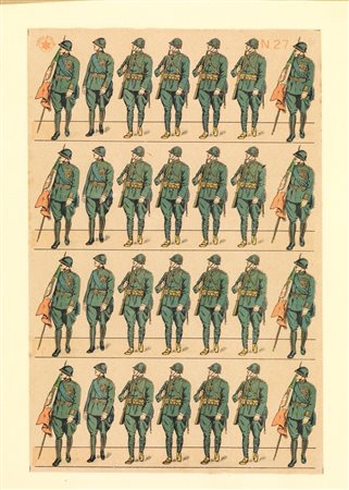 ARMI E SOLDATI DITALIA 61 fogli di soldatini e armi dellEsercito Italiano,...