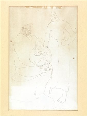 Lorenzo Viani (Viareggio 1882 - Ostia 1939) LA FAMIGLIA penna a inchiostro di...