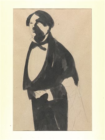 Lorenzo Viani (Viareggio 1882 - Ostia 1939) UN CAMERIERE penna, inchiostro di...