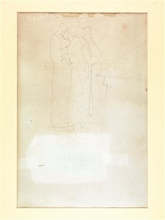 Lorenzo Viani (Viareggio 1882 - Ostia 1939) TRE MADRI penna a inchiostro di...