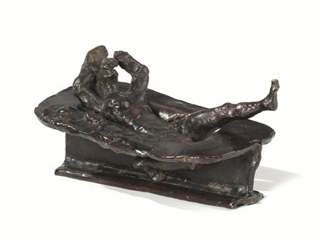 Paolo Trubeskoy (Intra 1866-Pallanza 1938) NUDO FEMMINILE AL BAGNO scultura...