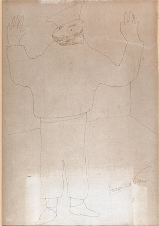 Lorenzo Viani (Viareggio 1882 - Ostia 1939) IL MARINAIO Penna a inchiostro di...