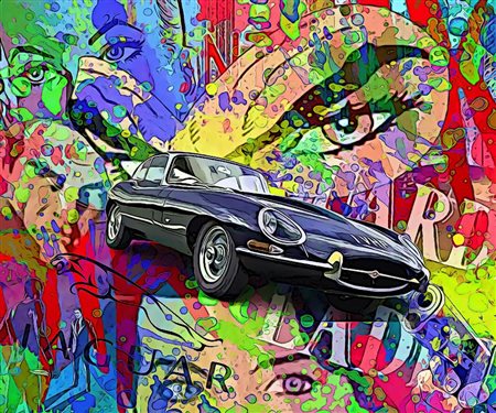 DE LEO RAFFAELE taranto (taranto) 1970 Jaguar E-Type 2021 Stampa su carta...