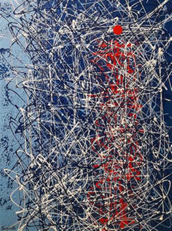 SAPORITI MARCO Gallarate (Varese) 1958 Navy Blue 2020 Smalti lucidi su tela...