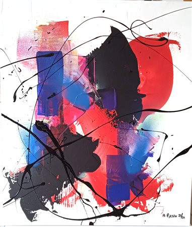 PIERRO ALFREDO Solofra (Avellino) (Padova) Il Rosso e il Nero 2022 Acrilico...