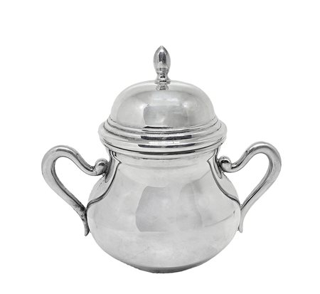 Rossi & Arcandi - ZUCCHERIERA IN ARGENTO 800 COLLEZIONE BAROCCA MILANO 