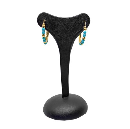 Orecchini in oro con perline di turchese