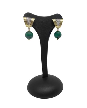 Orecchini in oro bianco e giallo