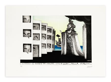 EMANUELE LUZZATI (1921-2007) - Il turco in Italia, 1983-1984