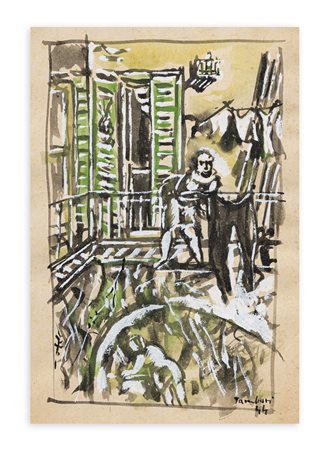 ORFEO TAMBURI (1910-1994) - Senza Titolo, 1944