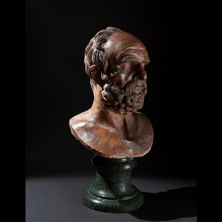 Scultura raffigurante Filosofo, Italia XVIII secolo