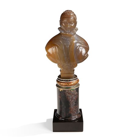 Busto di nobildonna (probabile regina Elisabetta I?), Inghilterra XIX secolo