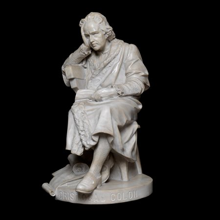 Gruppo raffigurante Cristoforo Colombo, Toscana prima metà del XIX secolo