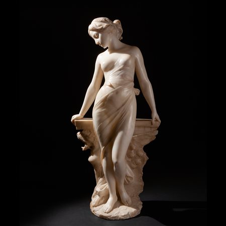 Importante scultura di ninfa, XIX secolo