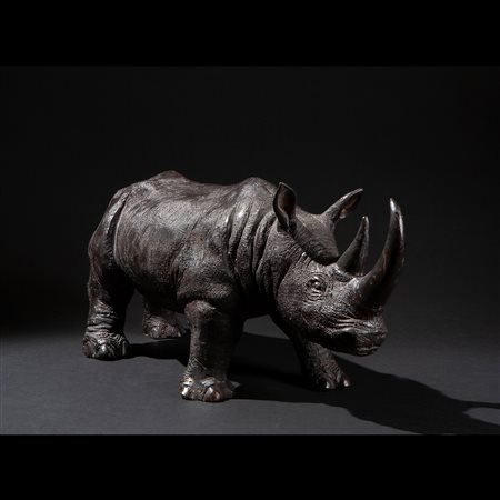 Statua di rinoceronte, XIX secolo