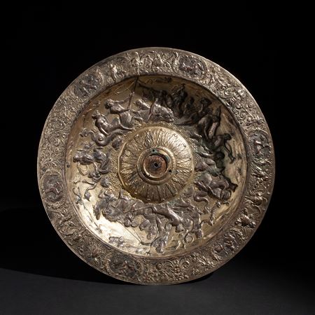 Modello di un importante bacile in argento dorato, Inghilterra metà del XVII secolo