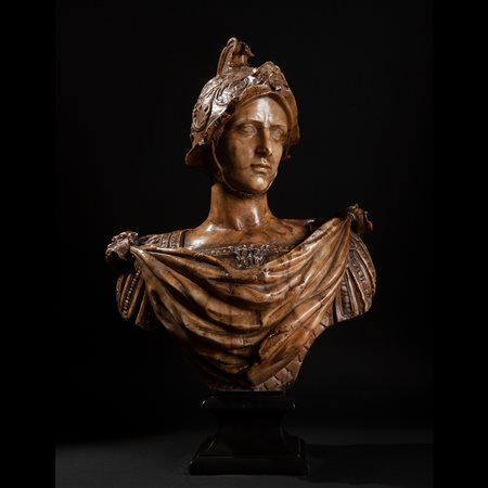 Busto in alabastro raffigurante Alessandro Magno, Roma XVIII secolo