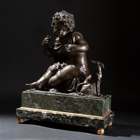 Putto in bronzo, Francia XIX secolo